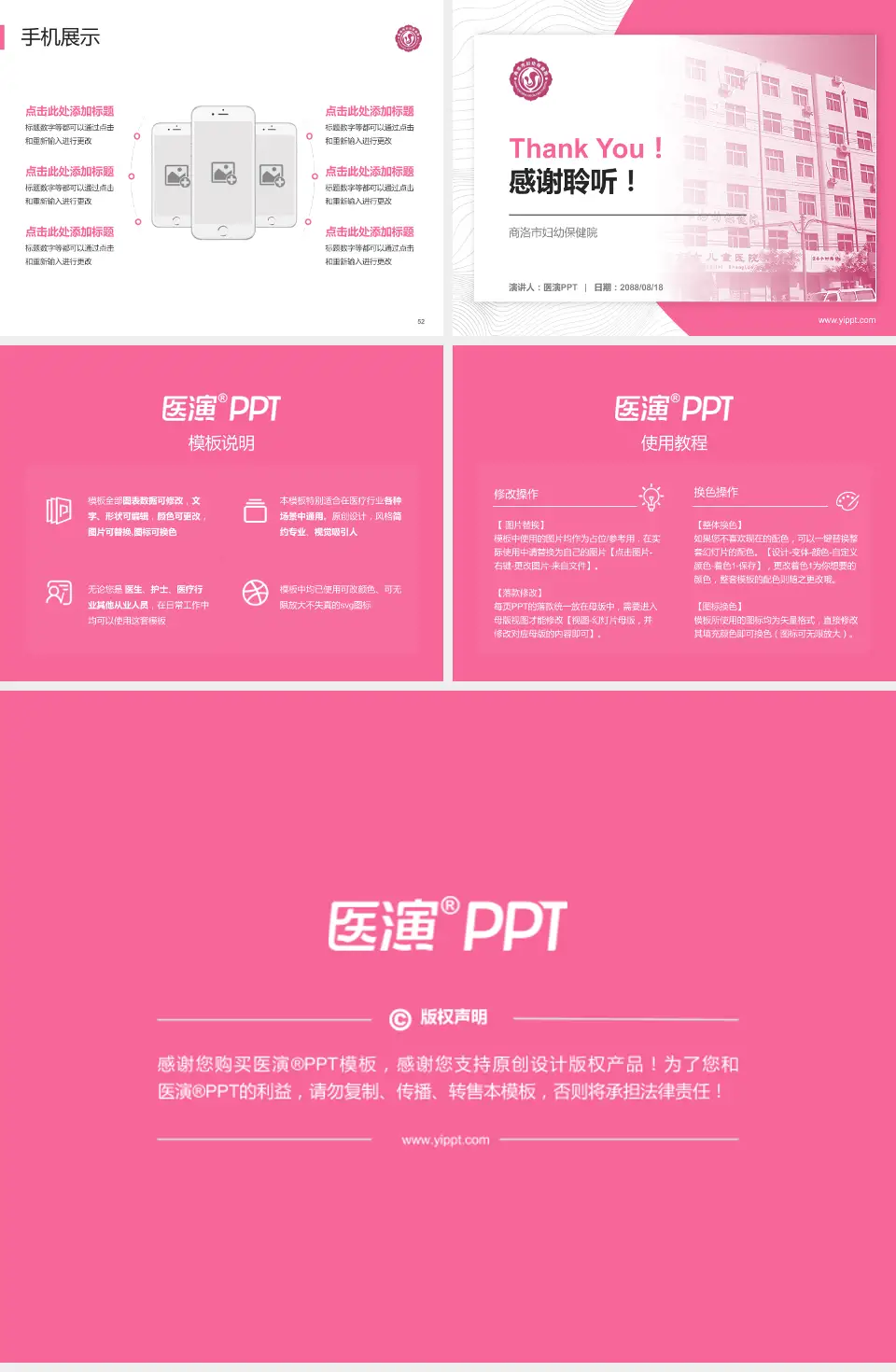 商洛市妇幼保健院医院管理报告PPT模板4:3格式幻灯片预览图7