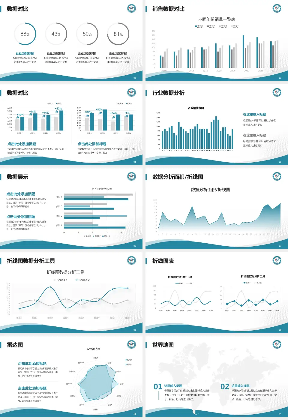 武威市人民医院会议与研讨会PPT模板16:9格式幻灯片预览图5