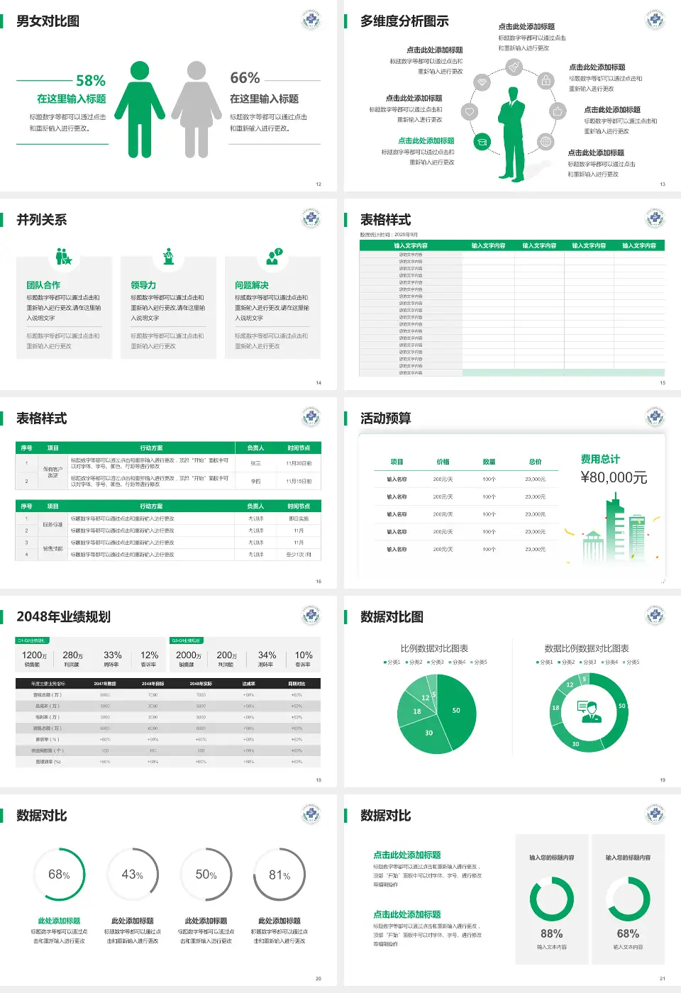 天水市第二人民医院财务与预算报告PPT模板16:9格式幻灯片预览图3