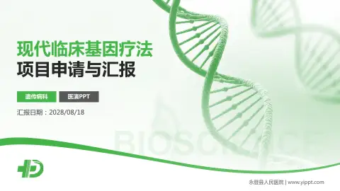 永登县人民医院项目申请与汇报PPT模板