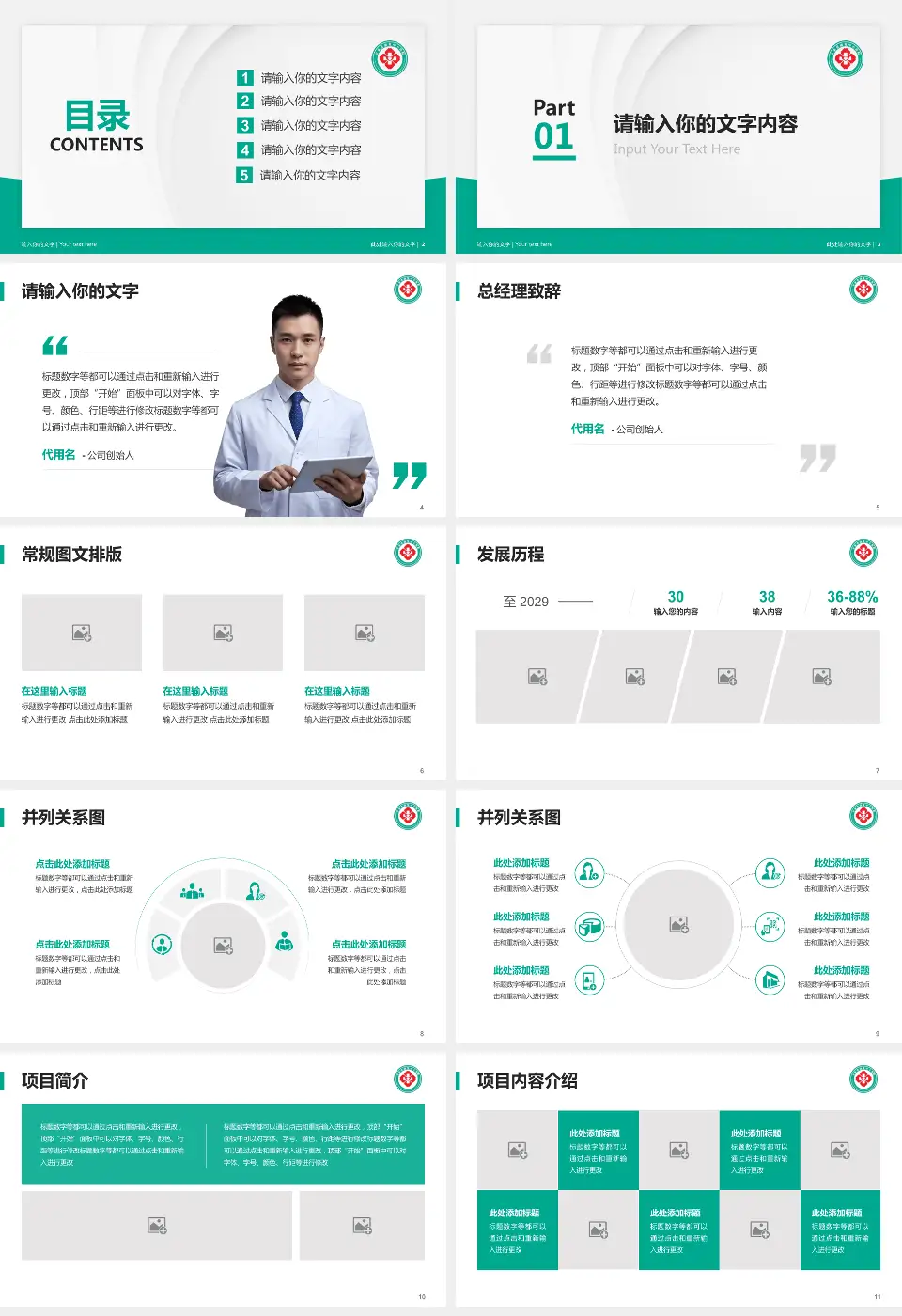 甘肃省康复中心医院医院管理报告PPT模板16:9格式幻灯片预览图2