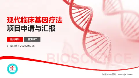 白银市中心医院项目申请与汇报PPT模板