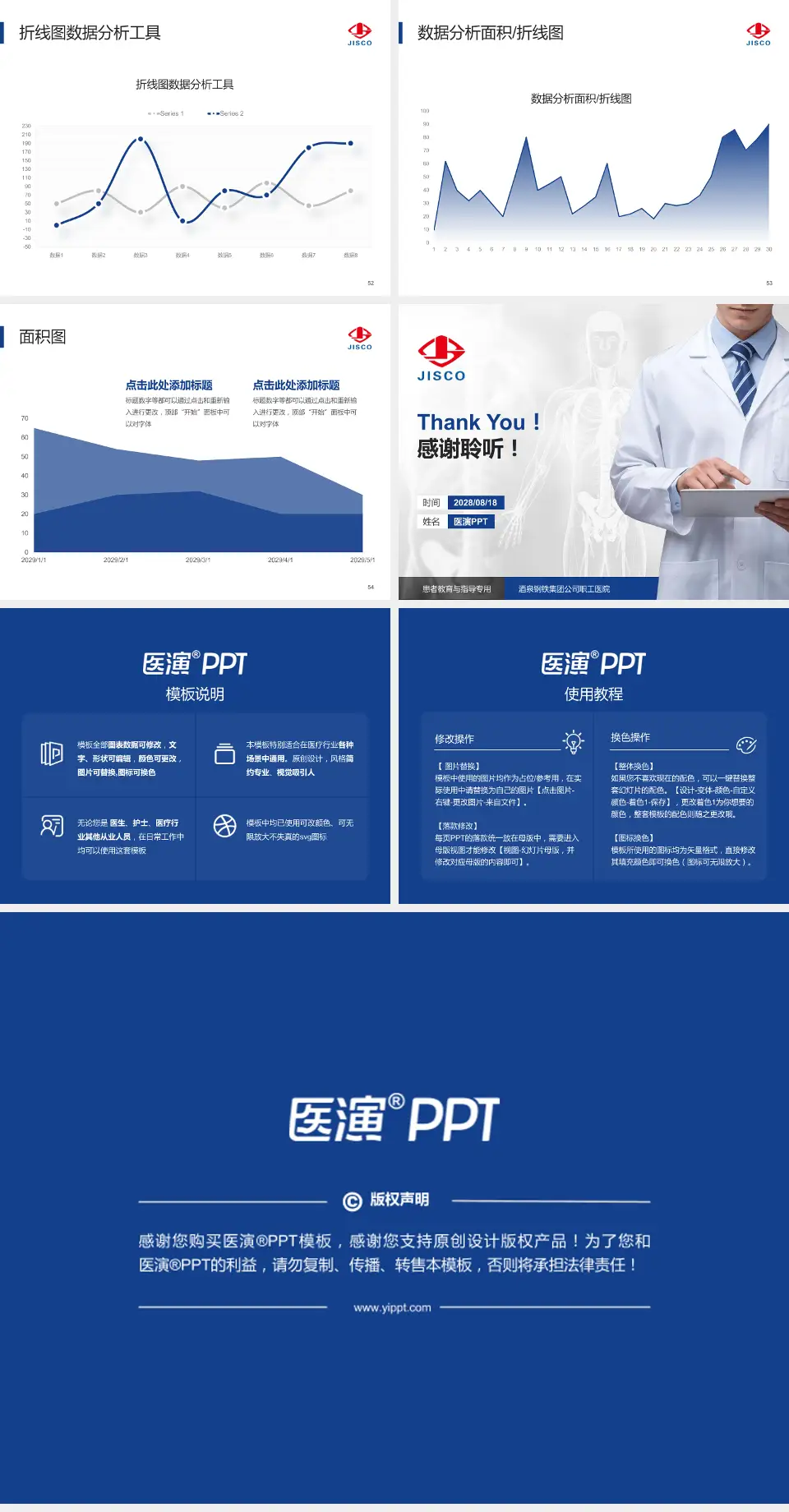 酒泉钢铁集团公司职工医院患者教育与指导PPT模板4:3格式幻灯片预览图7