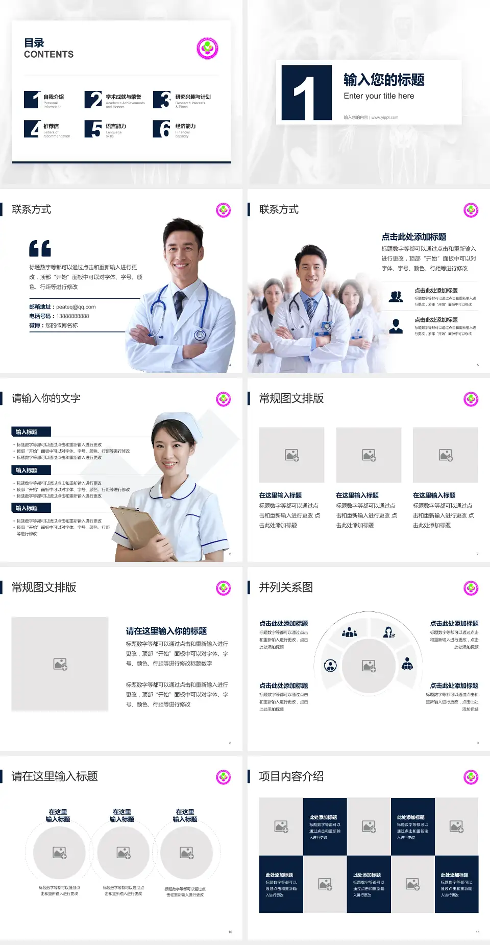 咸阳市妇幼保健院患者教育与指导PPT模板4:3格式幻灯片预览图2