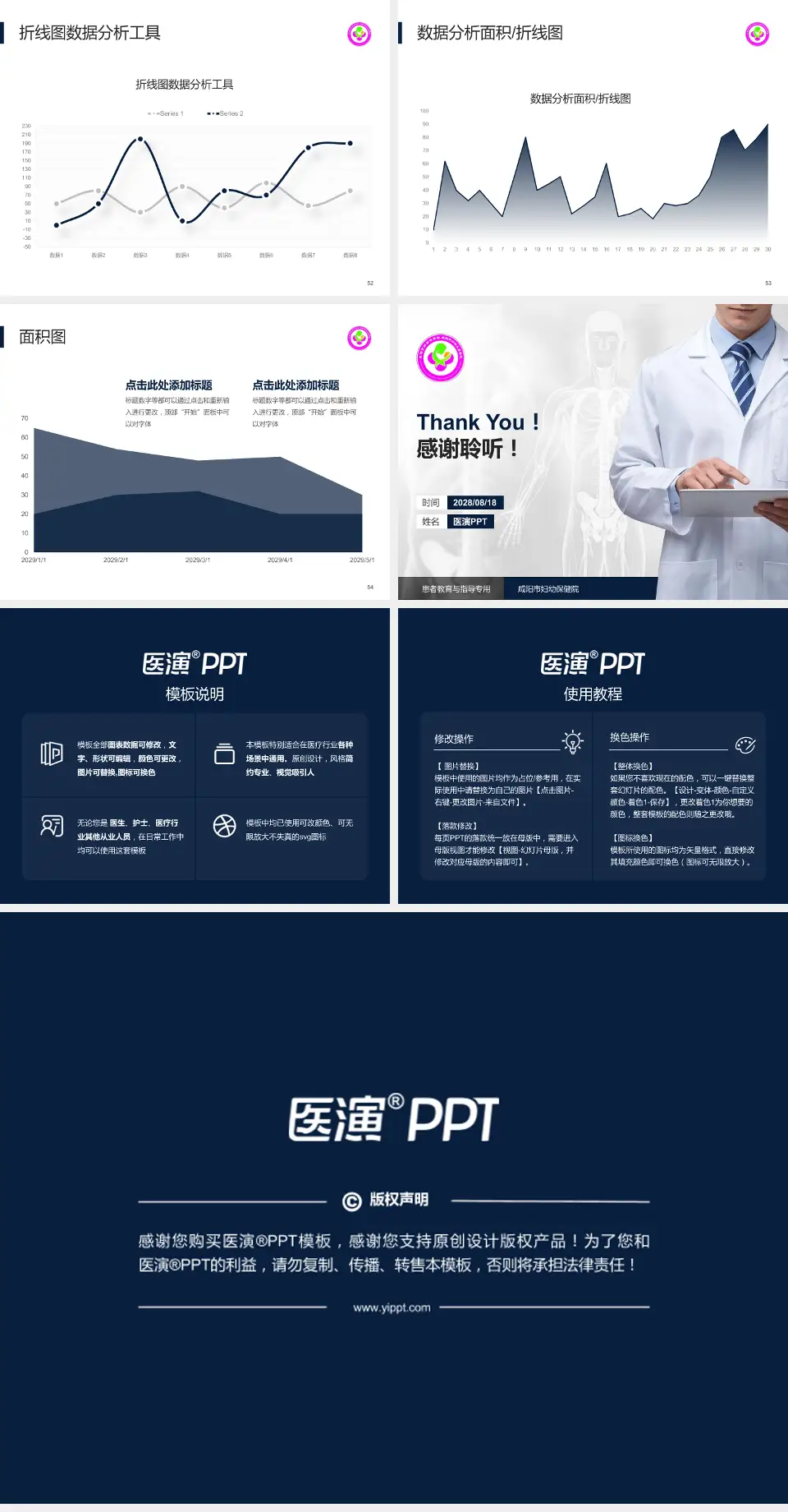 咸阳市妇幼保健院患者教育与指导PPT模板4:3格式幻灯片预览图7
