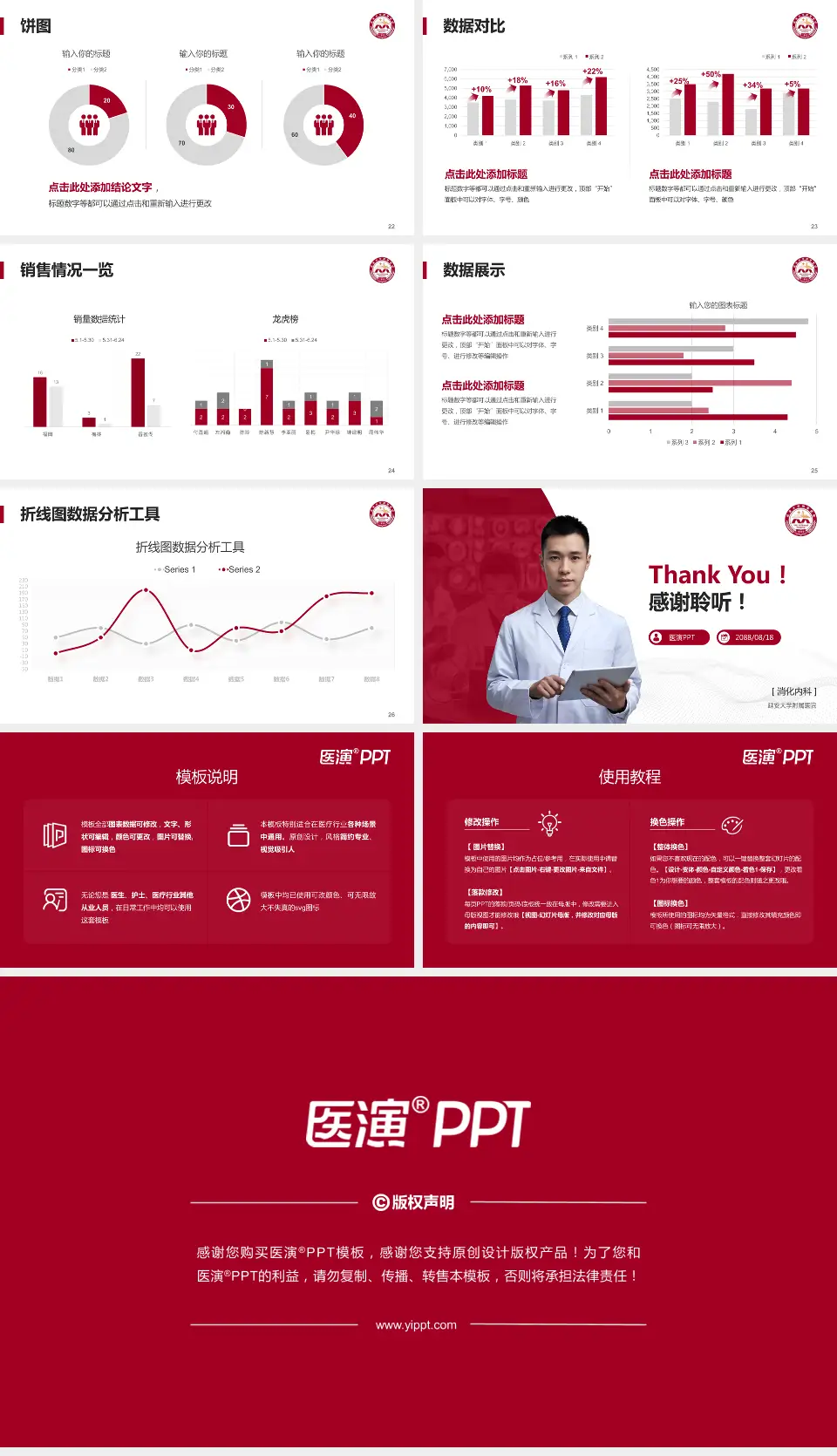 延安大学附属医院病例分享与讨论PPT模板16:9格式幻灯片预览图4