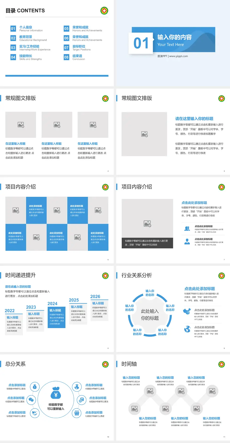 榆林市星元医院财务与预算报告PPT模板4:3格式幻灯片预览图2