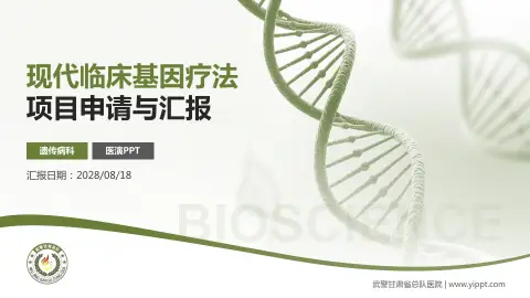 武警甘肃省总队医院项目申请与汇报PPT模板