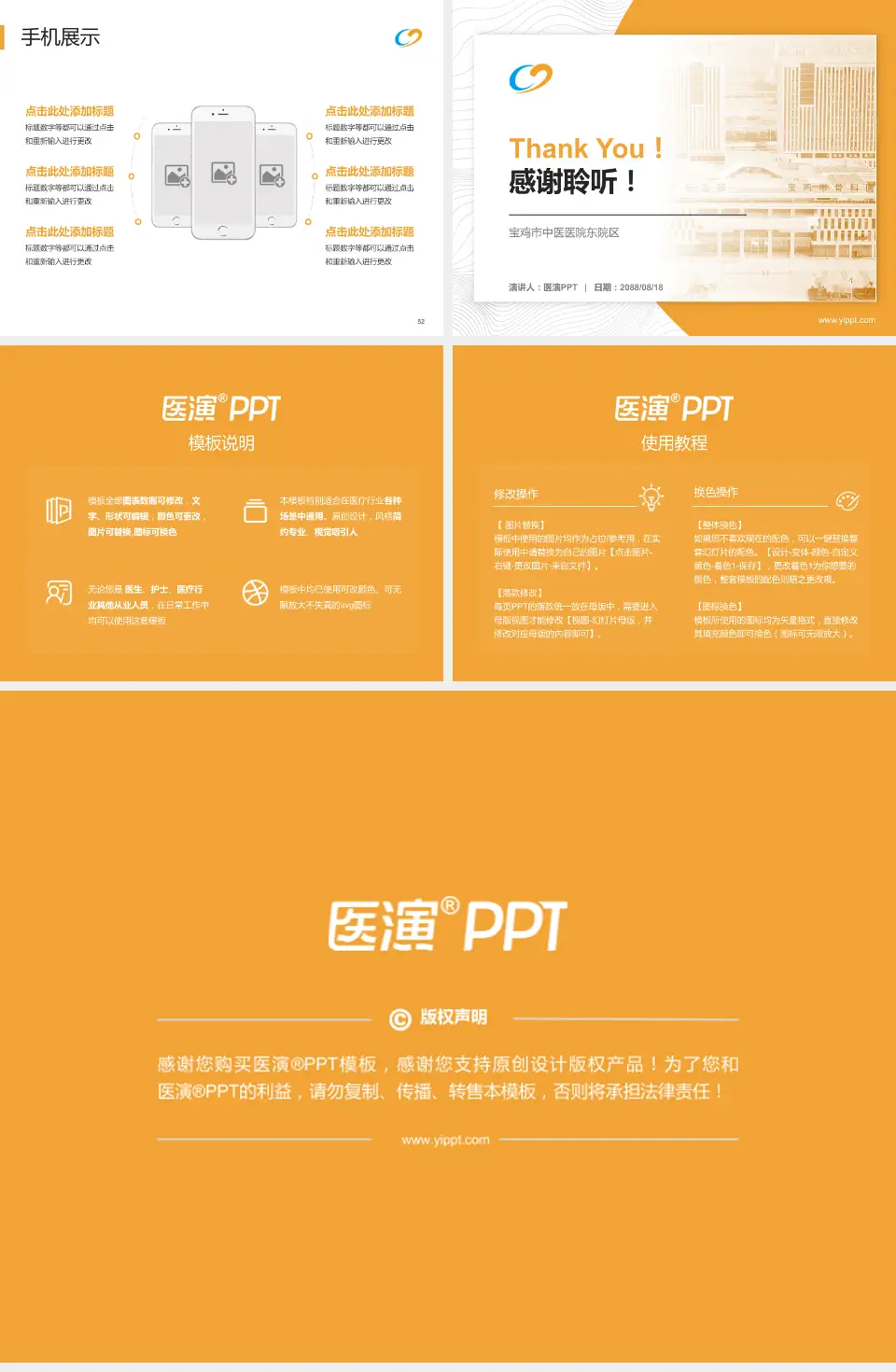 宝鸡市中医医院东院区医院管理报告PPT模板4:3格式幻灯片预览图7