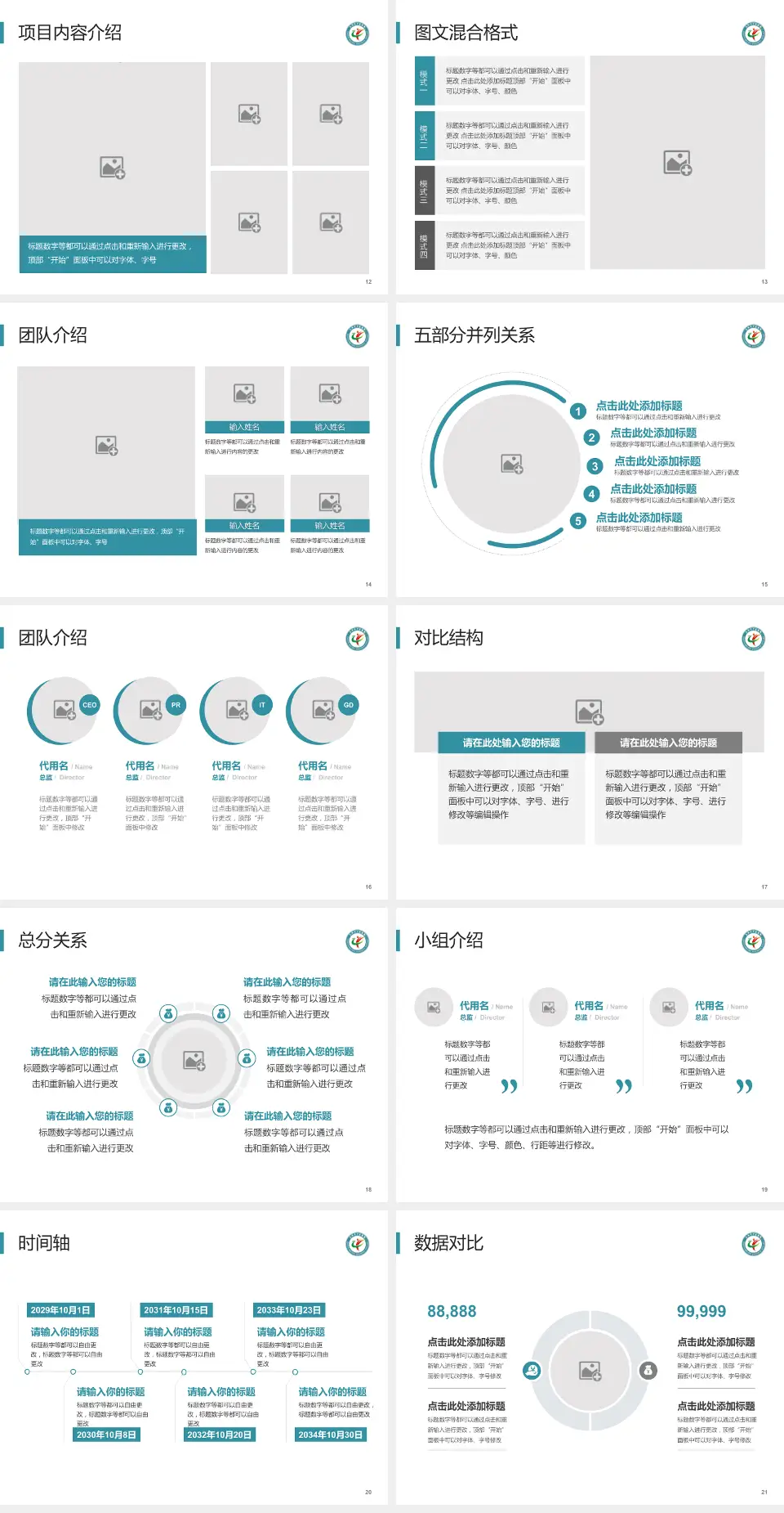 庆阳市中医医院医疗知识普及PPT模板4:3格式幻灯片预览图3