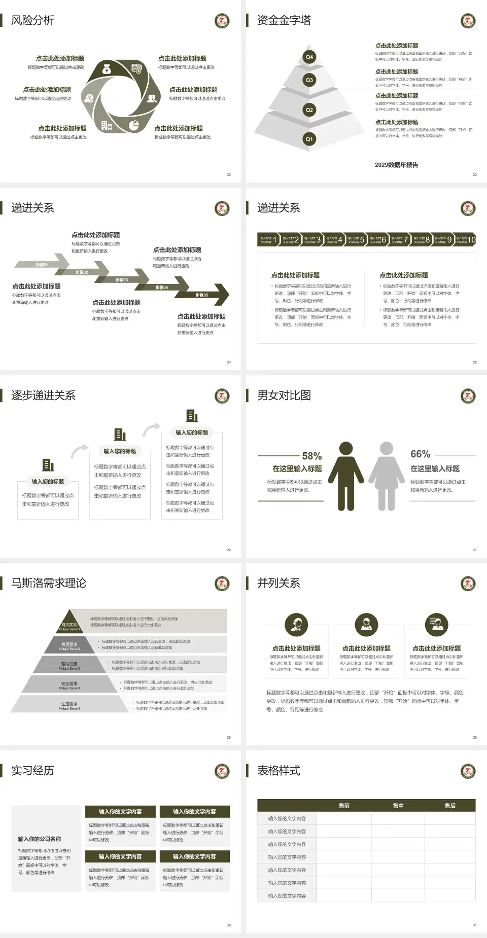 临夏七医院项目申请与汇报PPT模板4:3格式幻灯片预览图4