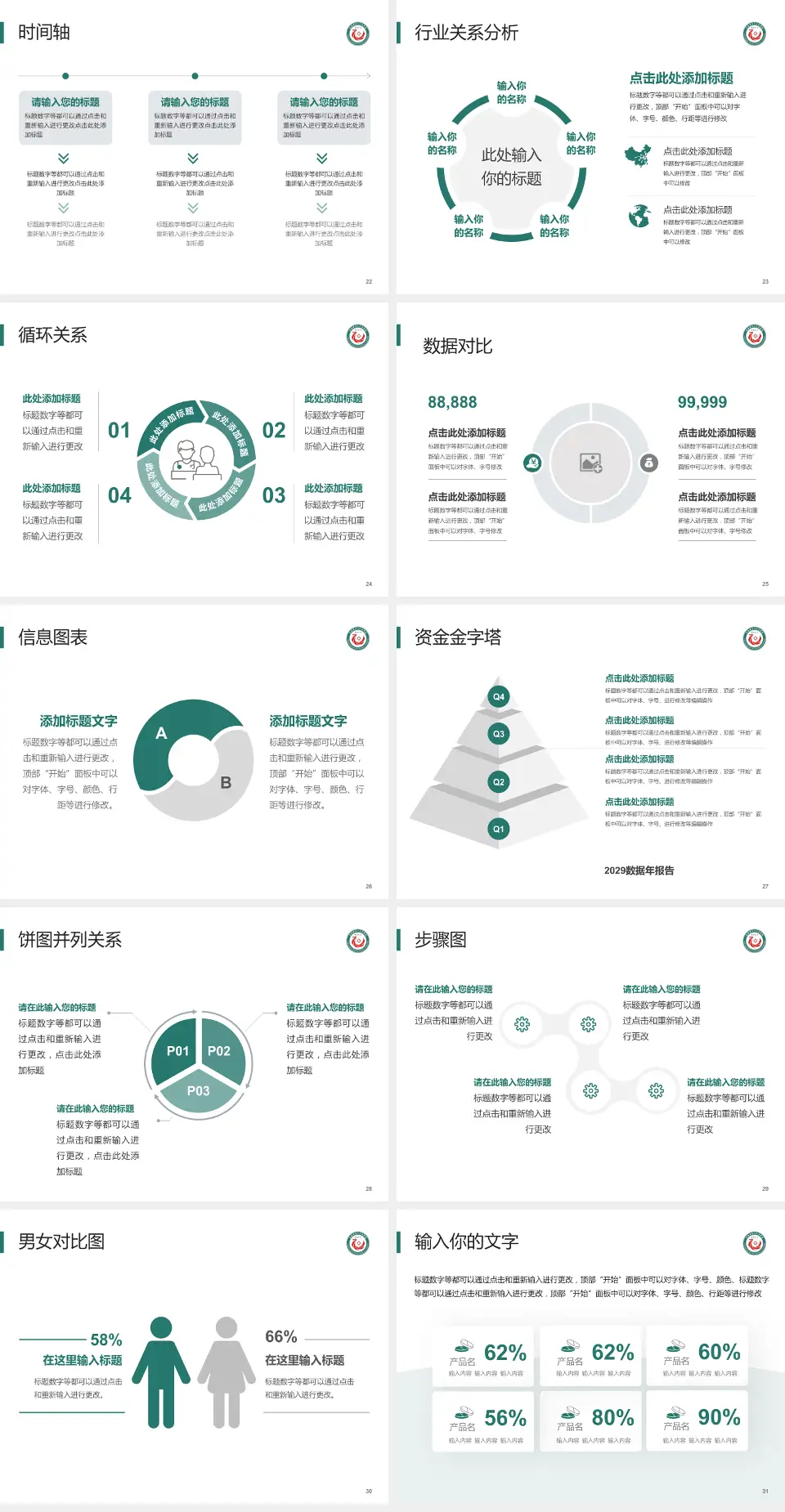 定西市第二人民医院医院管理报告PPT模板4:3格式幻灯片预览图4