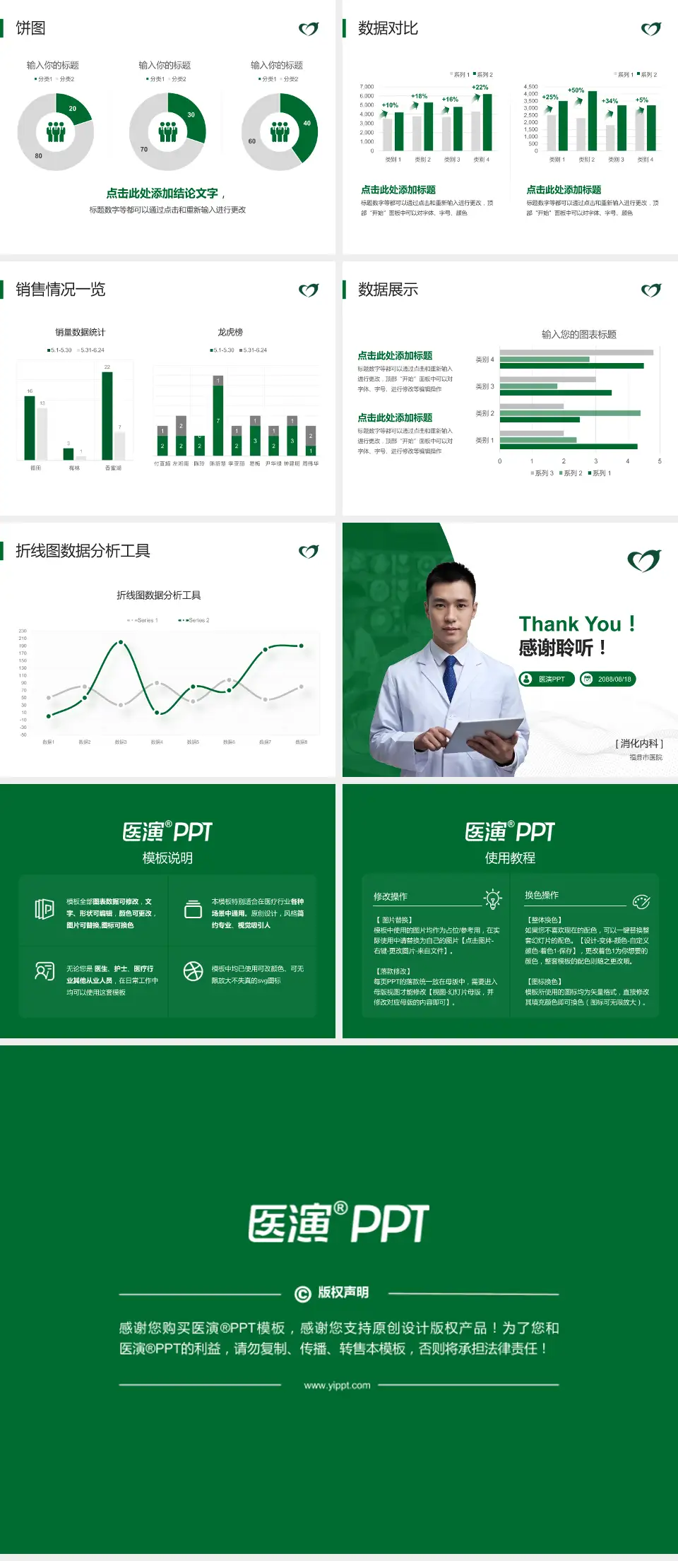 福鼎市医院病例分享与讨论PPT模板4:3格式幻灯片预览图4