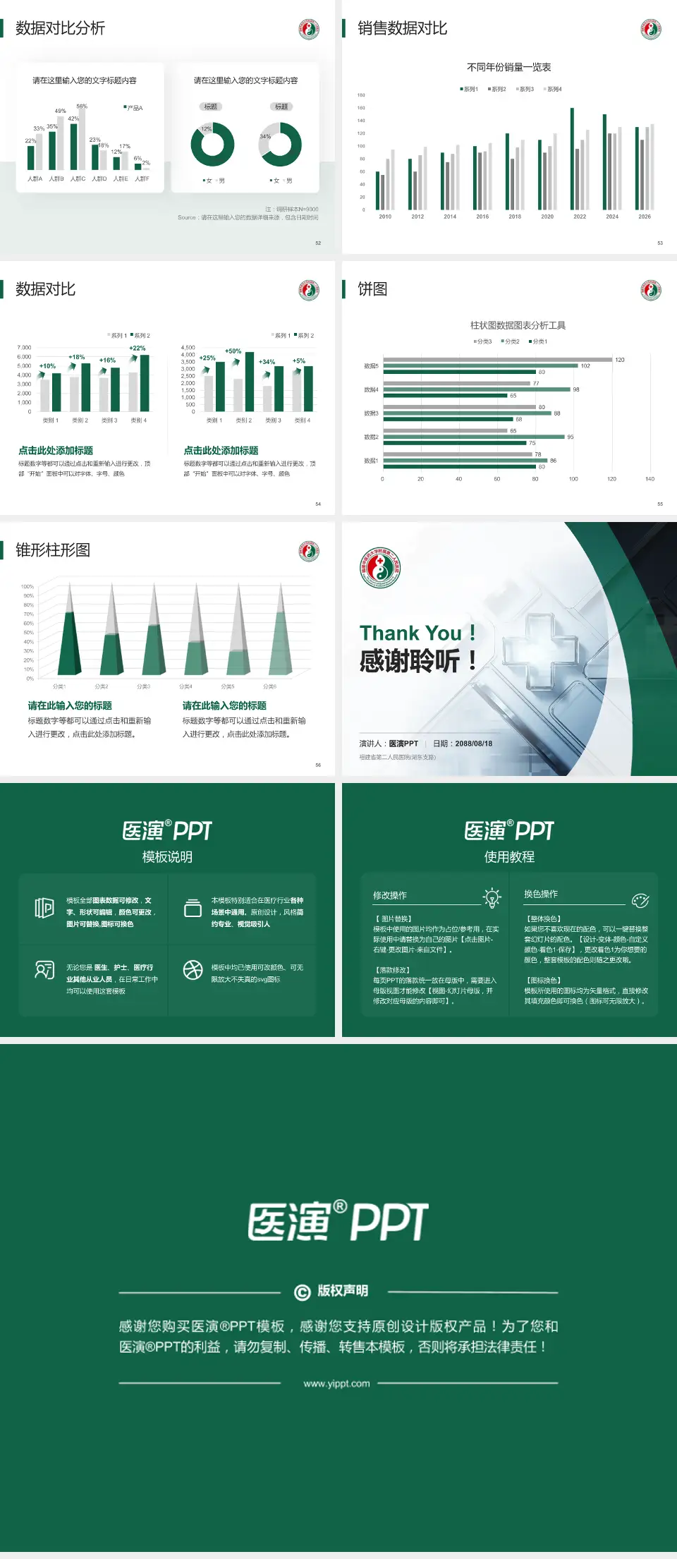 福建省第二人民医院(湖东支路)医疗行业比赛专用PPT模板4:3格式幻灯片预览图7