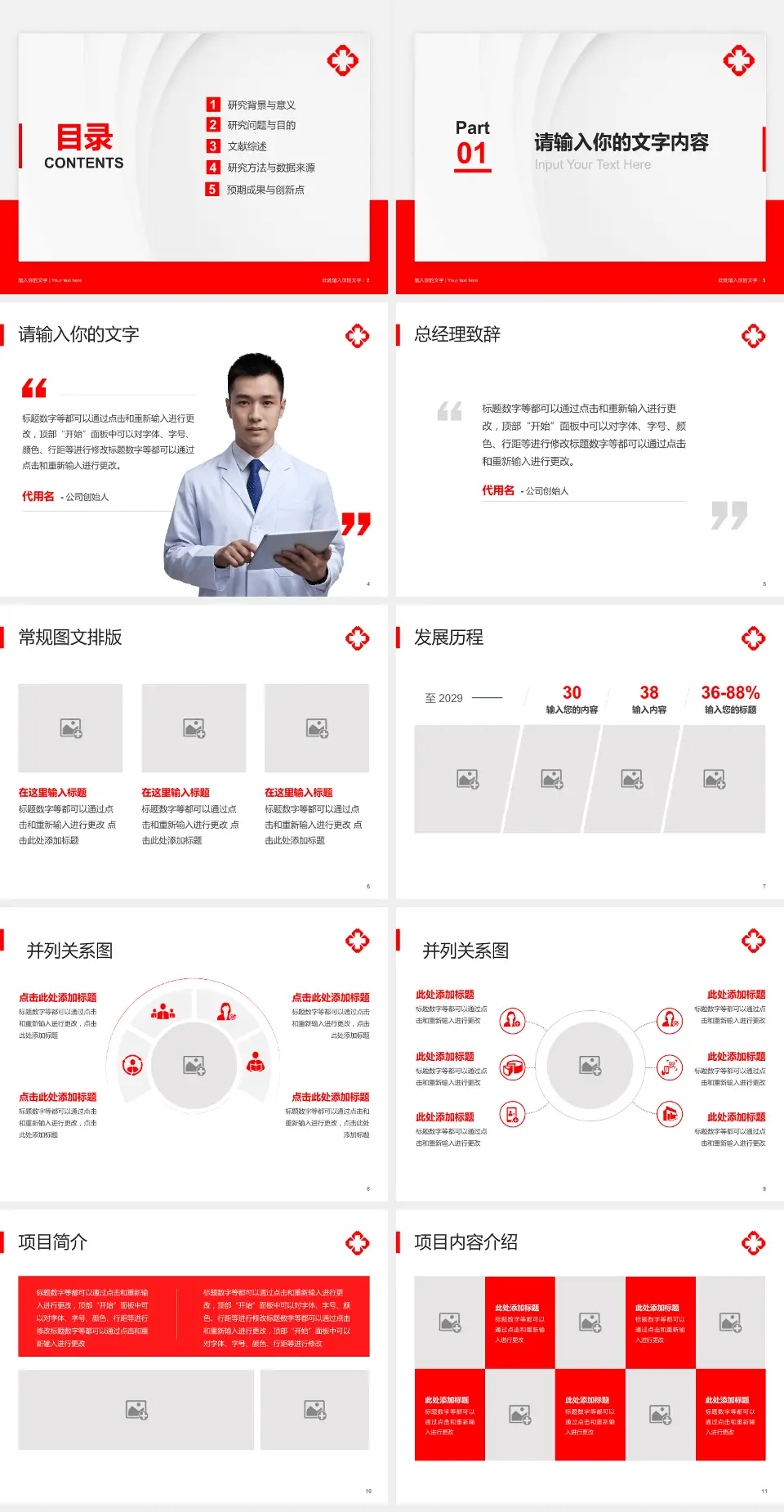 中国人民解放军第二十九医院医院管理报告PPT模板4:3格式幻灯片预览图2