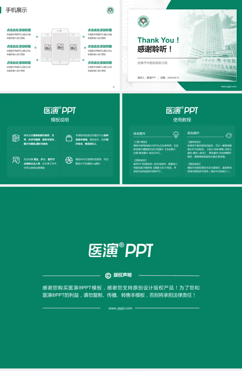 安康市中医院高新分院医院管理报告PPT模板4:3格式幻灯片预览图7