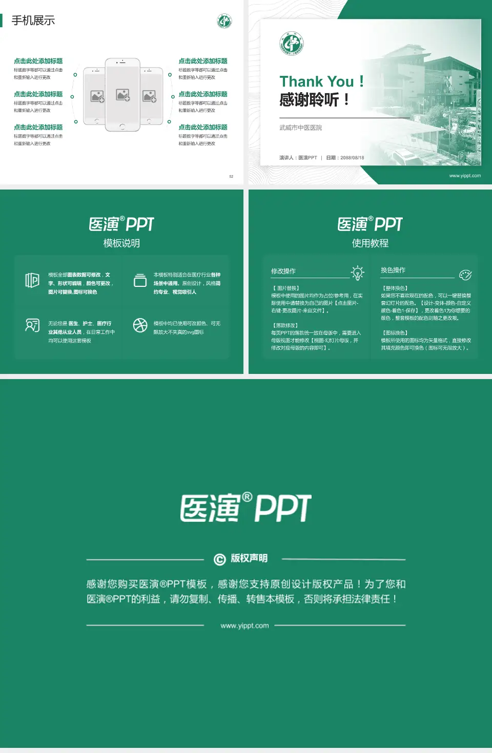 武威市中医医院医院管理报告PPT模板4:3格式幻灯片预览图7