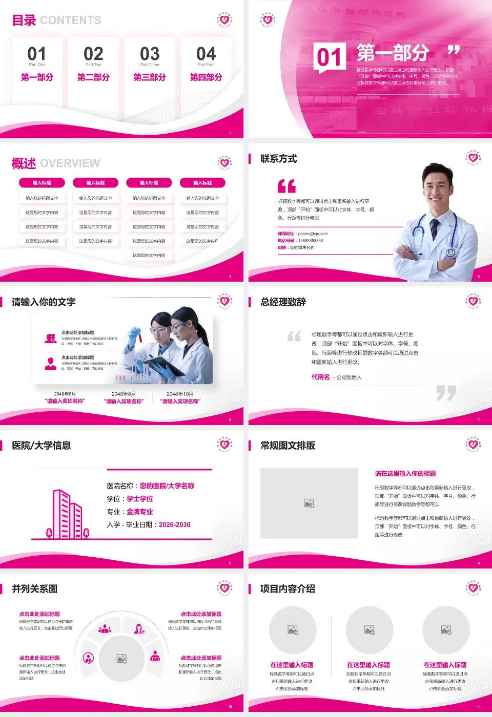 宝鸡市妇幼保健院会议与研讨会PPT模板16:9格式幻灯片预览图2