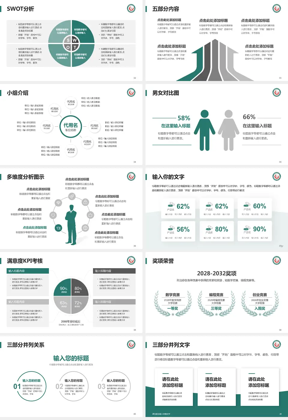 定西市第二人民医院医疗行业比赛专用PPT模板16:9格式幻灯片预览图5