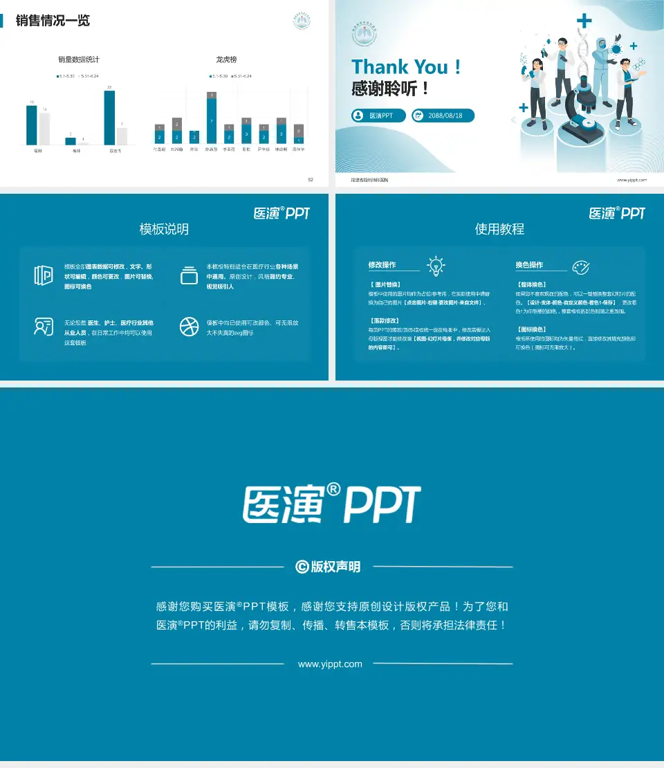 福建省福州肺科医院品管圈PDCA演示专用PPT模板16:9格式幻灯片预览图7