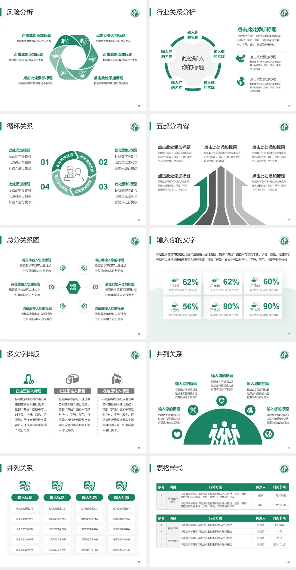 武威市中医医院科室介绍与推广PPT模板4:3格式幻灯片预览图4