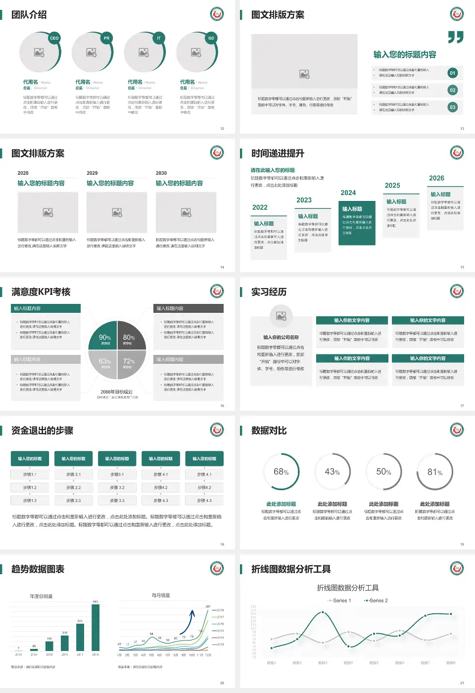 定西市第二人民医院培训与教育PPT模板16:9格式幻灯片预览图3