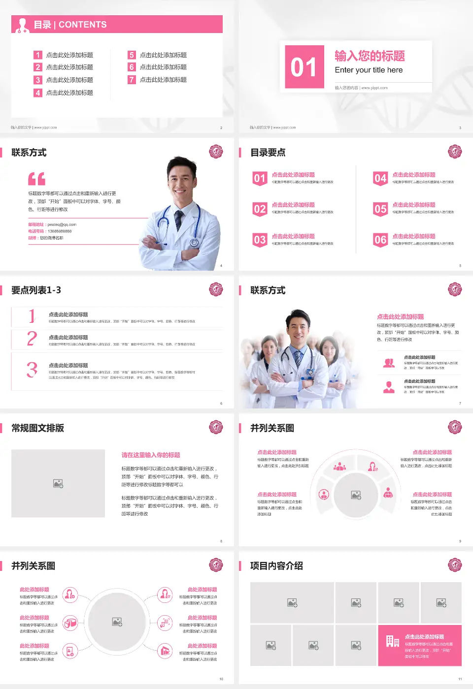 商洛市妇幼保健院科室介绍与推广PPT模板16:9格式幻灯片预览图2