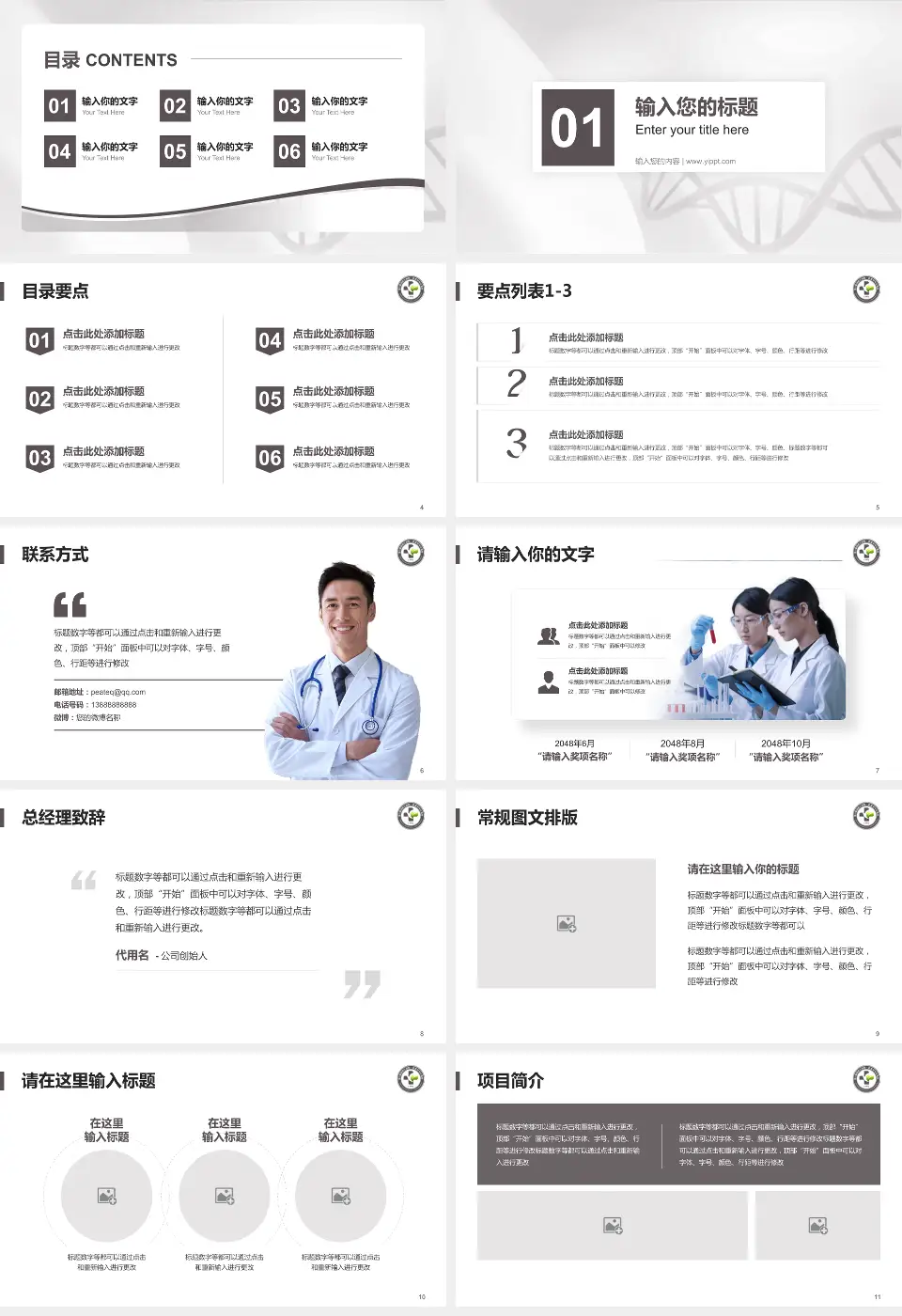 金川集团有限公司职工医院项目申请与汇报PPT模板16:9格式幻灯片预览图2