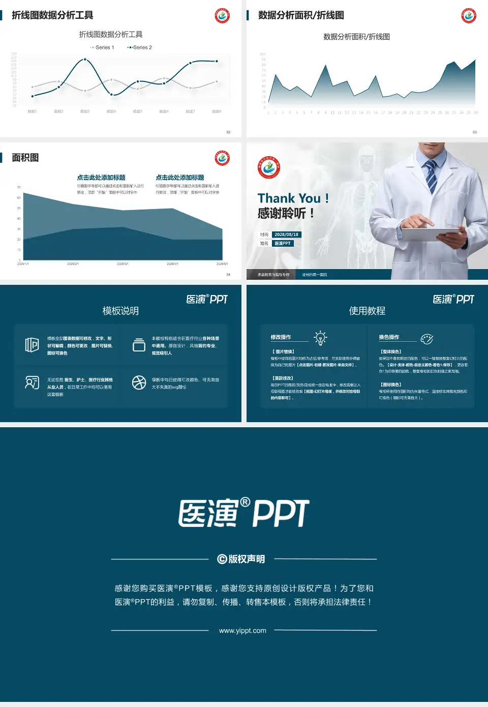 龙岩市第一医院患者教育与指导PPT模板16:9格式幻灯片预览图7