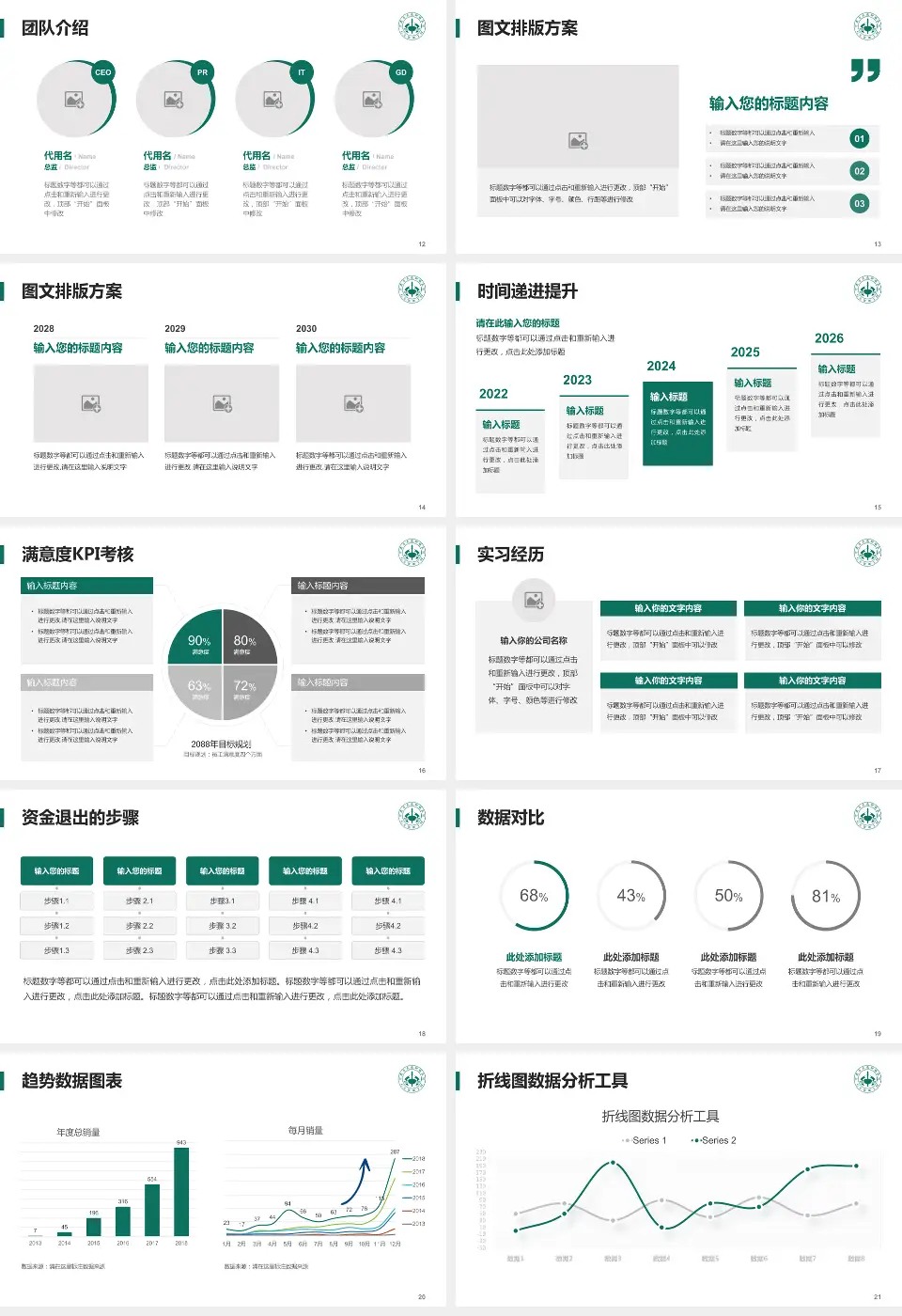 甘肃省武威肿瘤医院兰州院区培训与教育PPT模板16:9格式幻灯片预览图3