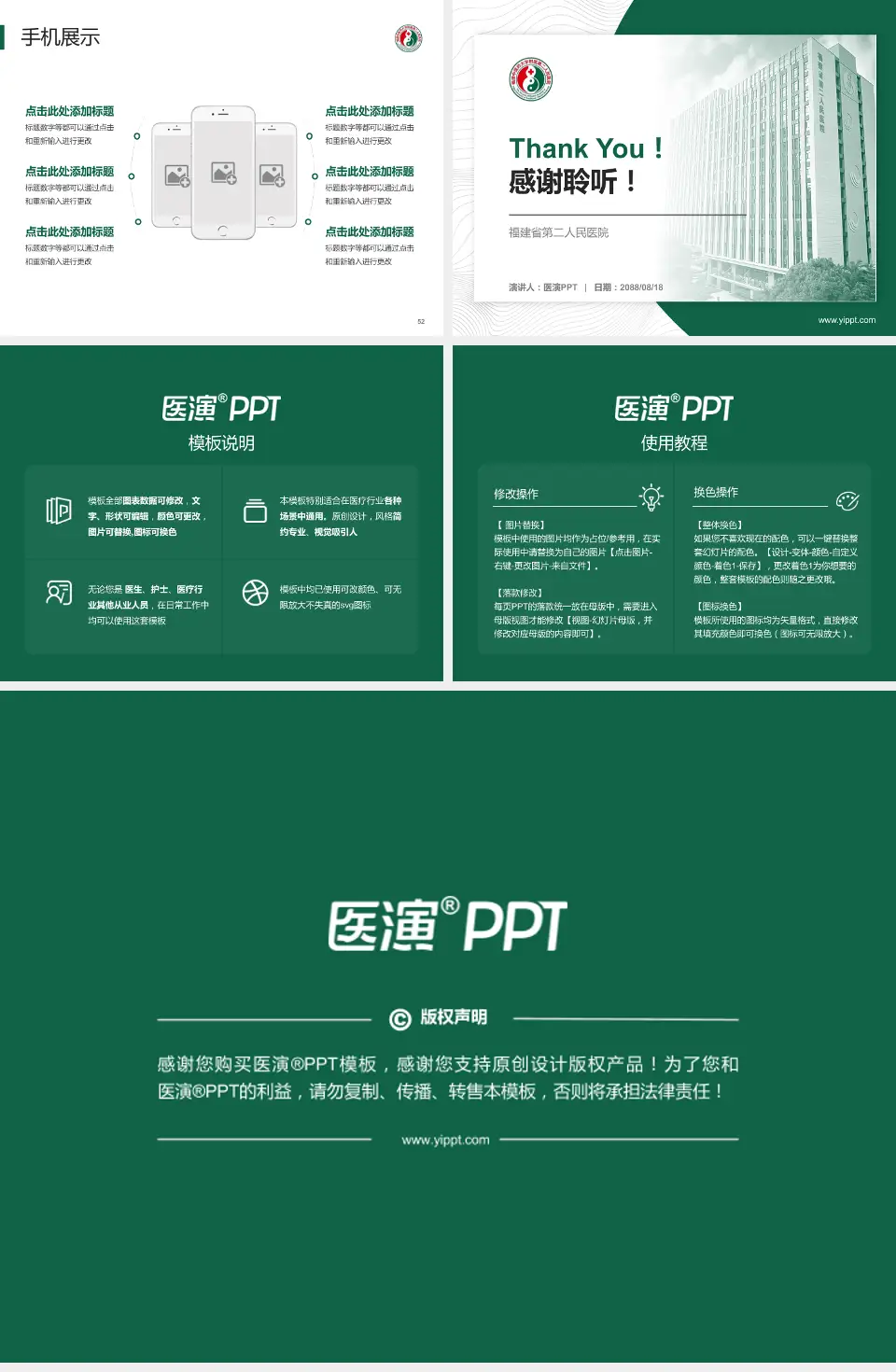 福建省第二人民医院医院管理报告PPT模板4:3格式幻灯片预览图7