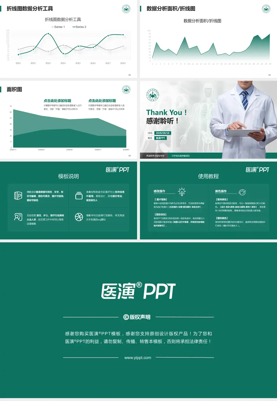 甘肃省武威肿瘤医院患者教育与指导PPT模板16:9格式幻灯片预览图7