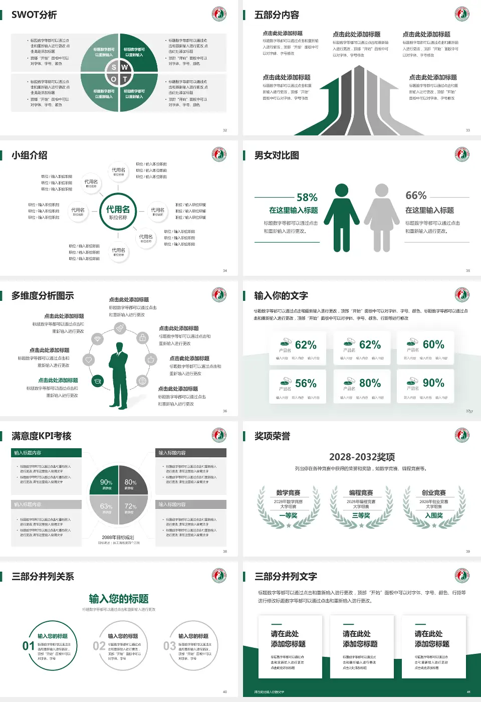福建省第二人民医院(湖东支路)医疗行业比赛专用PPT模板16:9格式幻灯片预览图5
