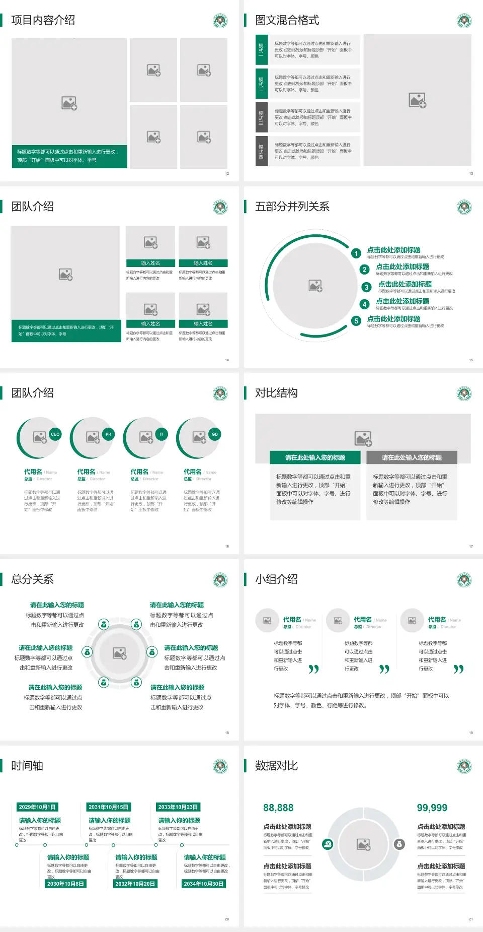 安康市中医院医疗知识普及PPT模板4:3格式幻灯片预览图3