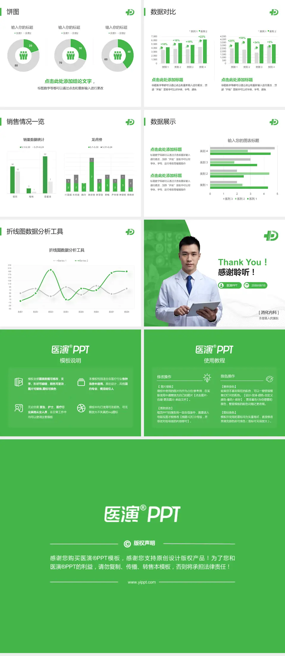 永登县人民医院病例分享与讨论PPT模板4:3格式幻灯片预览图4