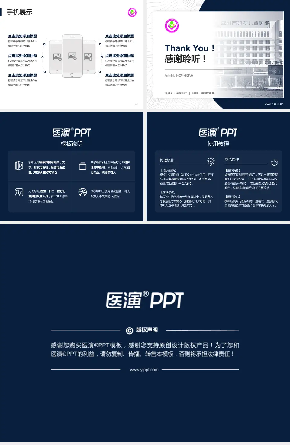 咸阳市妇幼保健院医院管理报告PPT模板4:3格式幻灯片预览图7