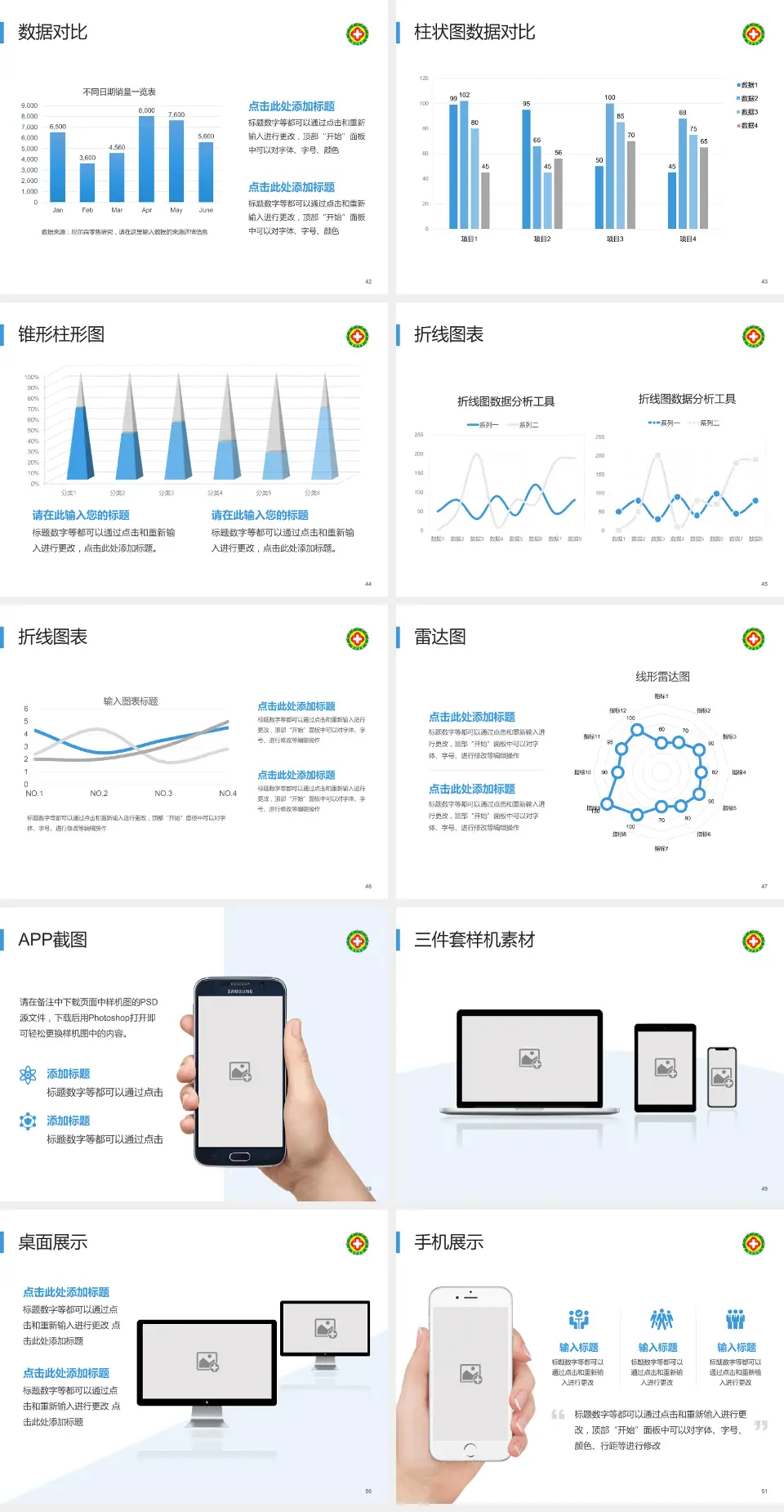 榆林市星元医院医院管理报告PPT模板4:3格式幻灯片预览图6