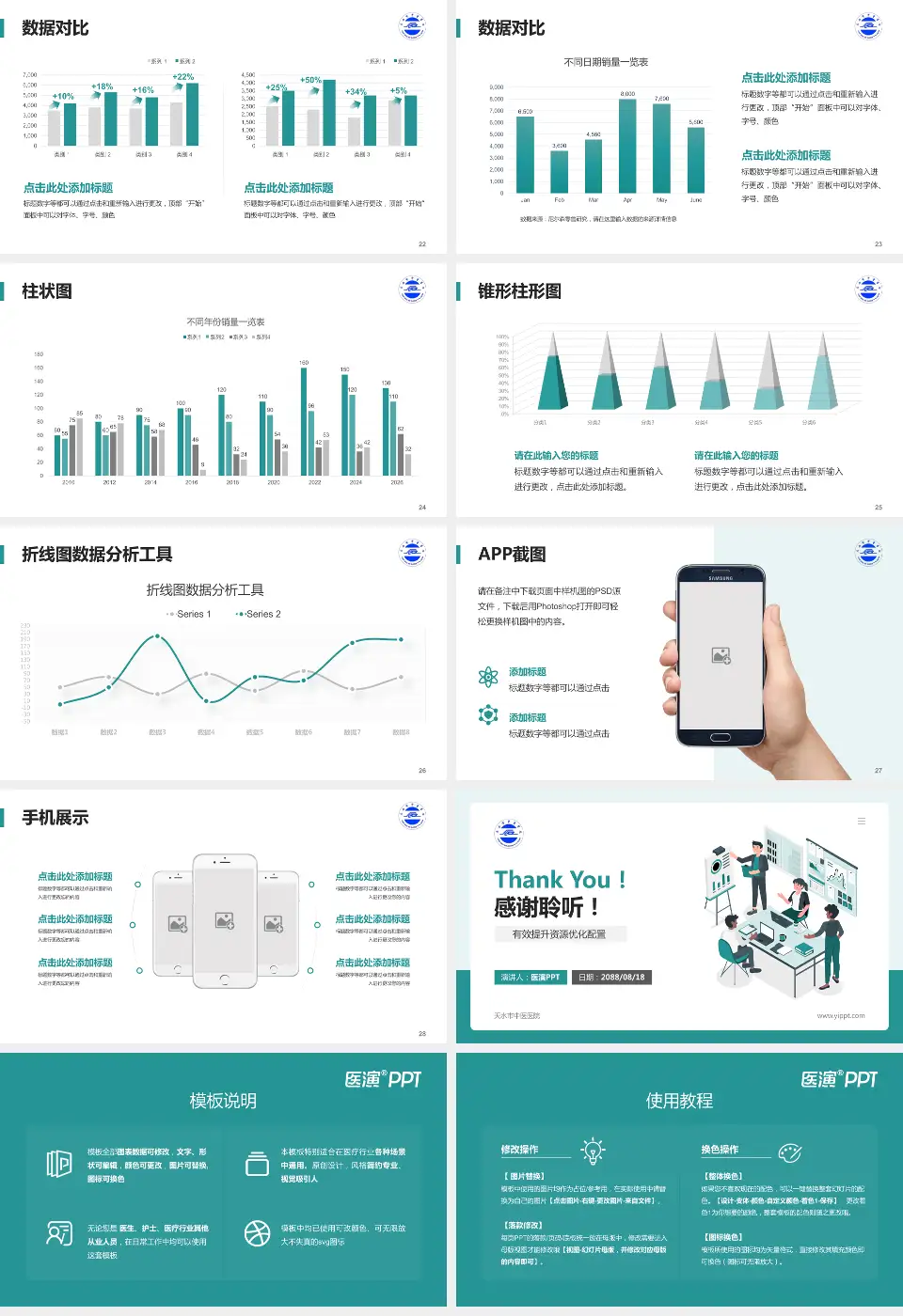 天水市中医医院财务与预算报告PPT模板16:9格式幻灯片预览图4
