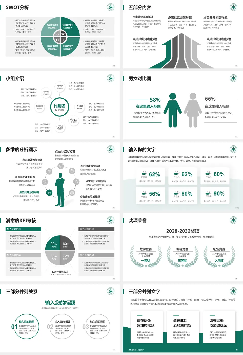 甘肃省武威肿瘤医院兰州院区医疗行业比赛专用PPT模板16:9格式幻灯片预览图5