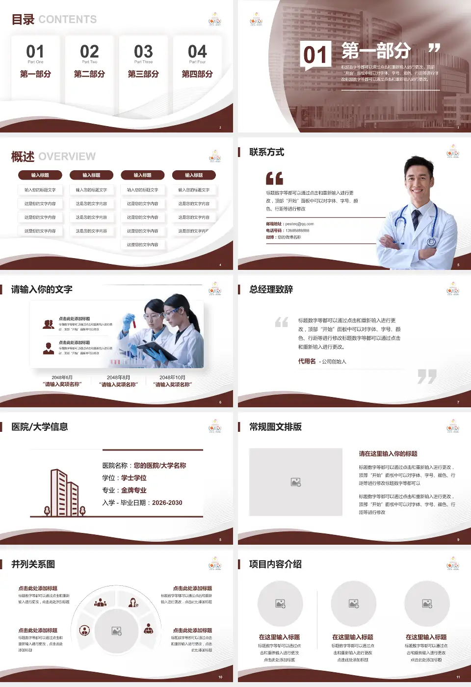 甘肃省妇幼保健院会议与研讨会PPT模板16:9格式幻灯片预览图2