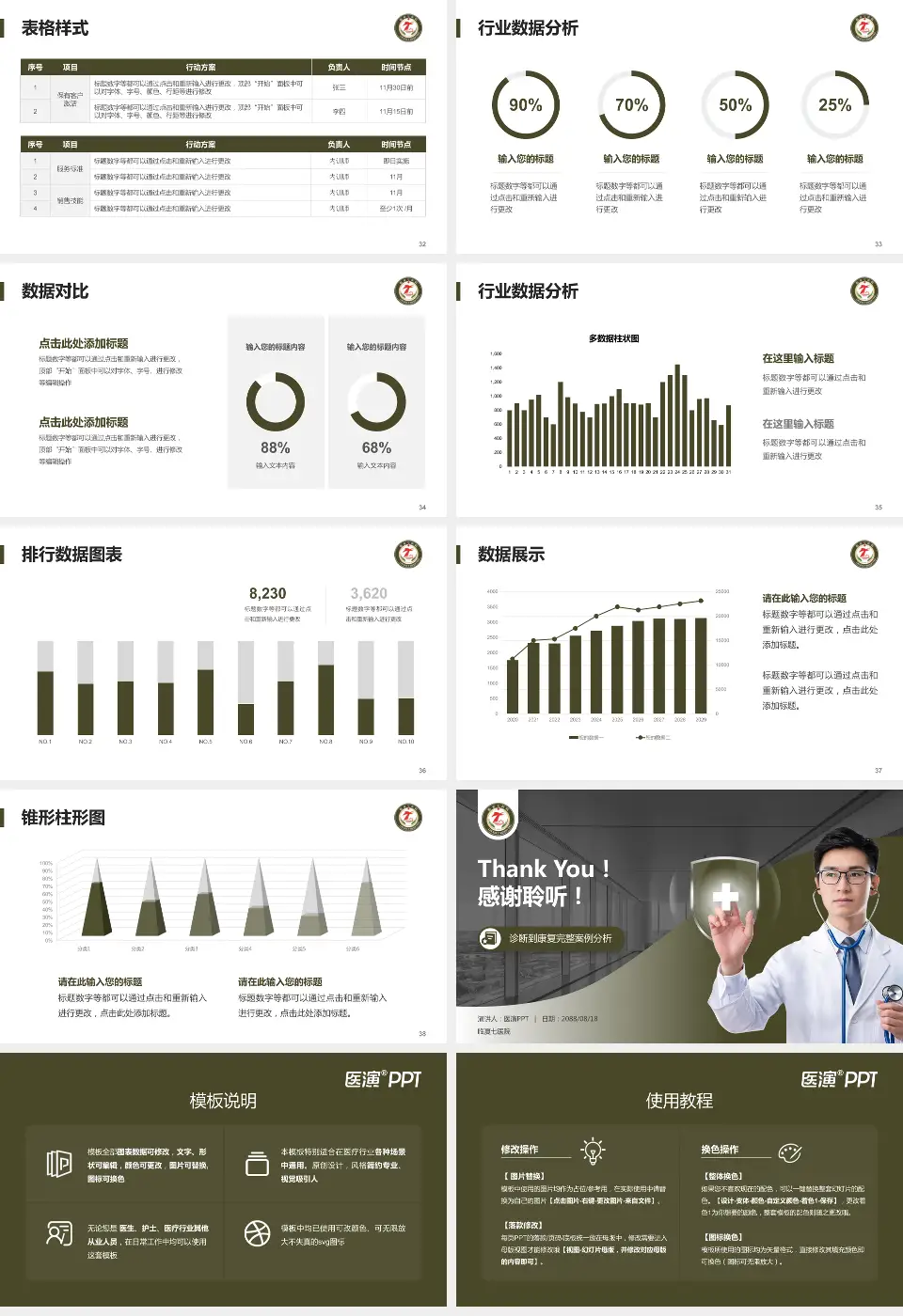 临夏七医院医疗知识普及PPT模板16:9格式幻灯片预览图5