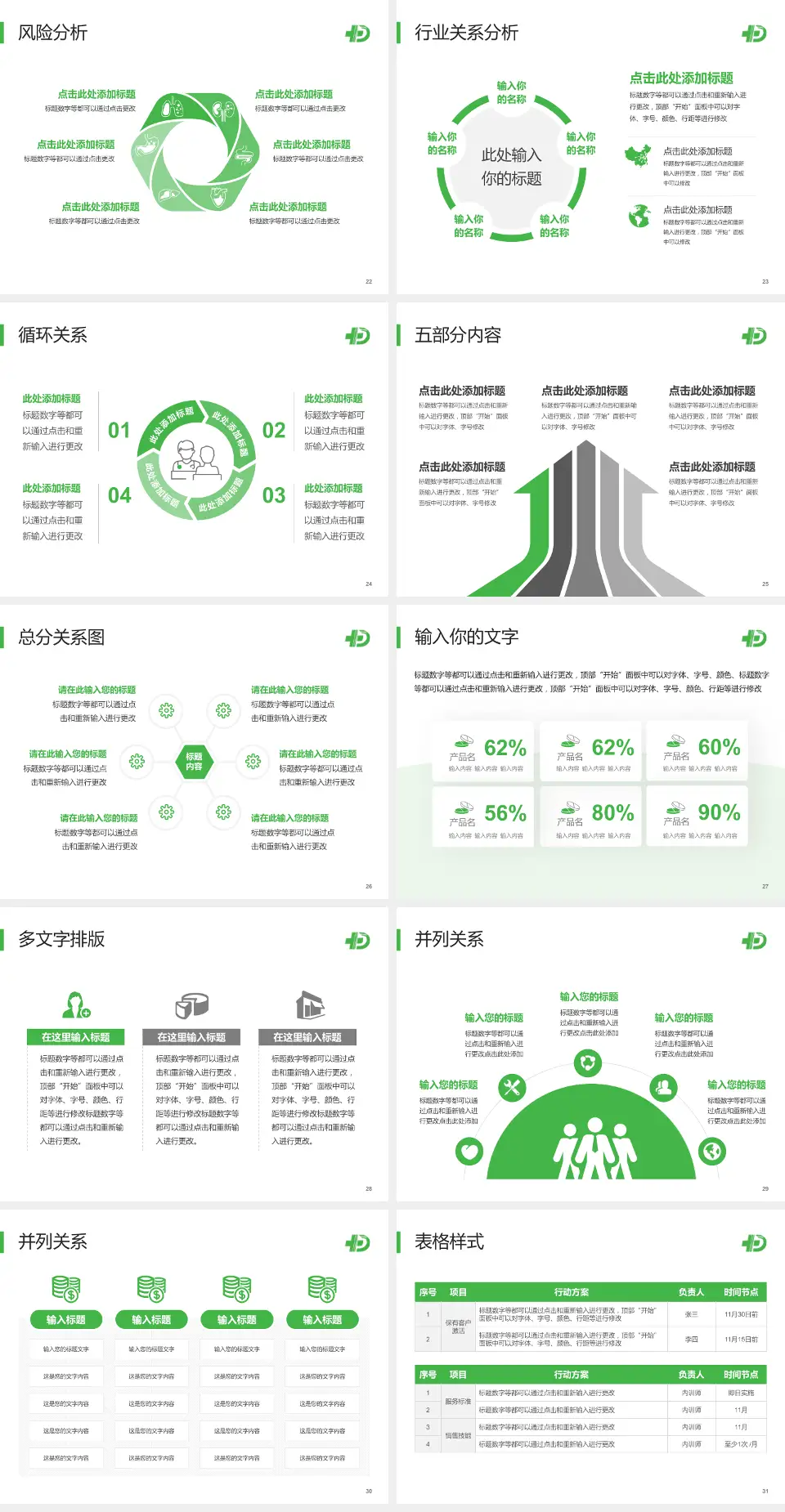 永登县人民医院科室介绍与推广PPT模板4:3格式幻灯片预览图4