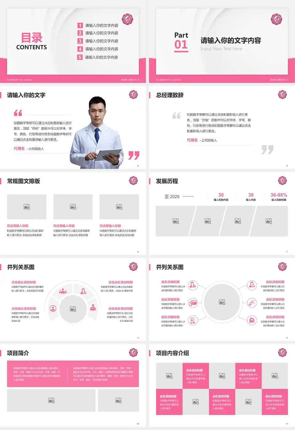 商洛市妇幼保健院医院管理报告PPT模板16:9格式幻灯片预览图2