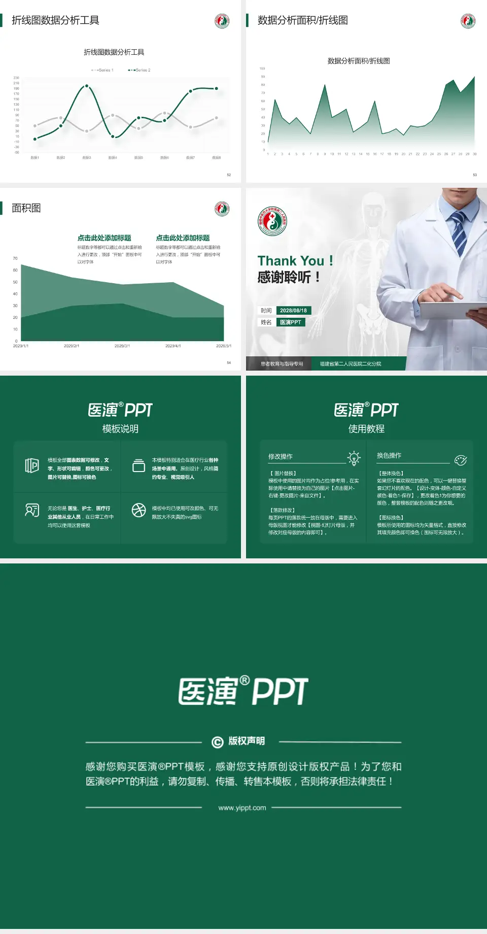 福建省第二人民医院二化分院患者教育与指导PPT模板4:3格式幻灯片预览图7