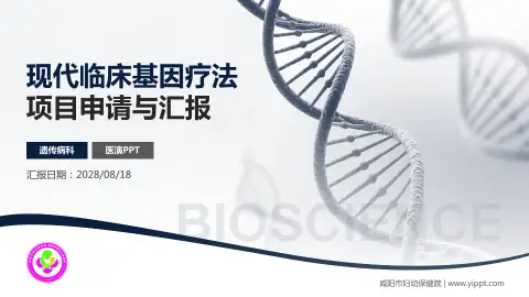 咸阳市妇幼保健院项目申请与汇报PPT模板