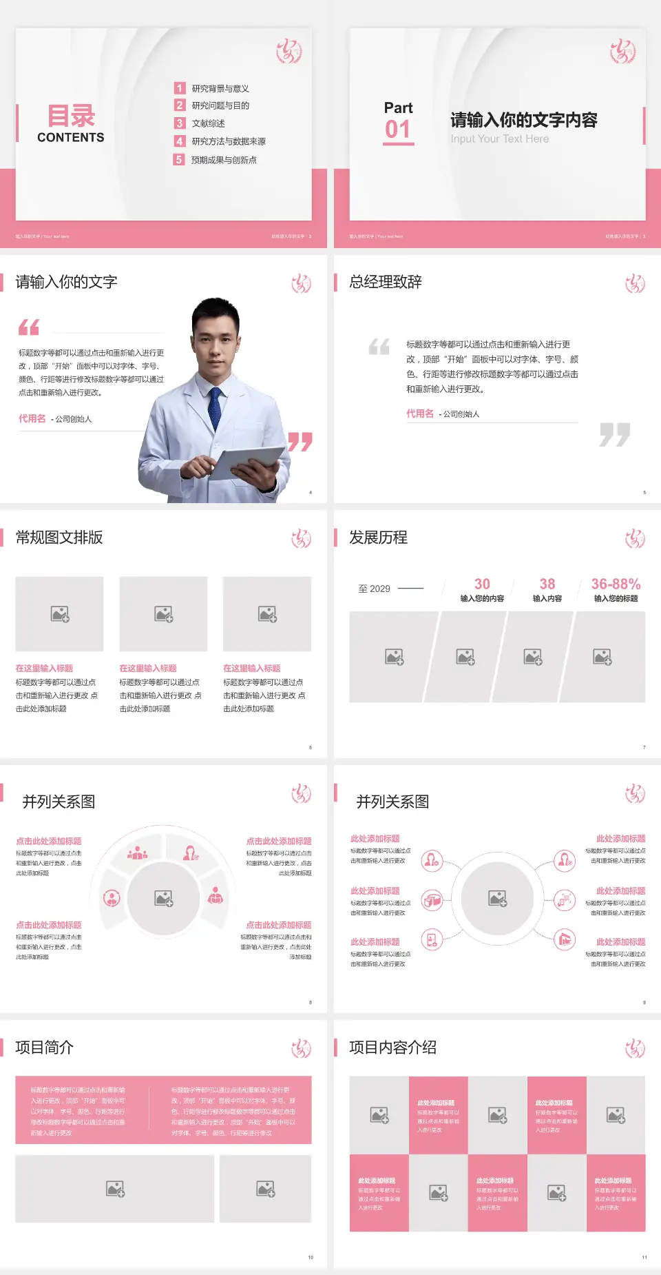 安康市妇幼保健院医院管理报告PPT模板4:3格式幻灯片预览图2