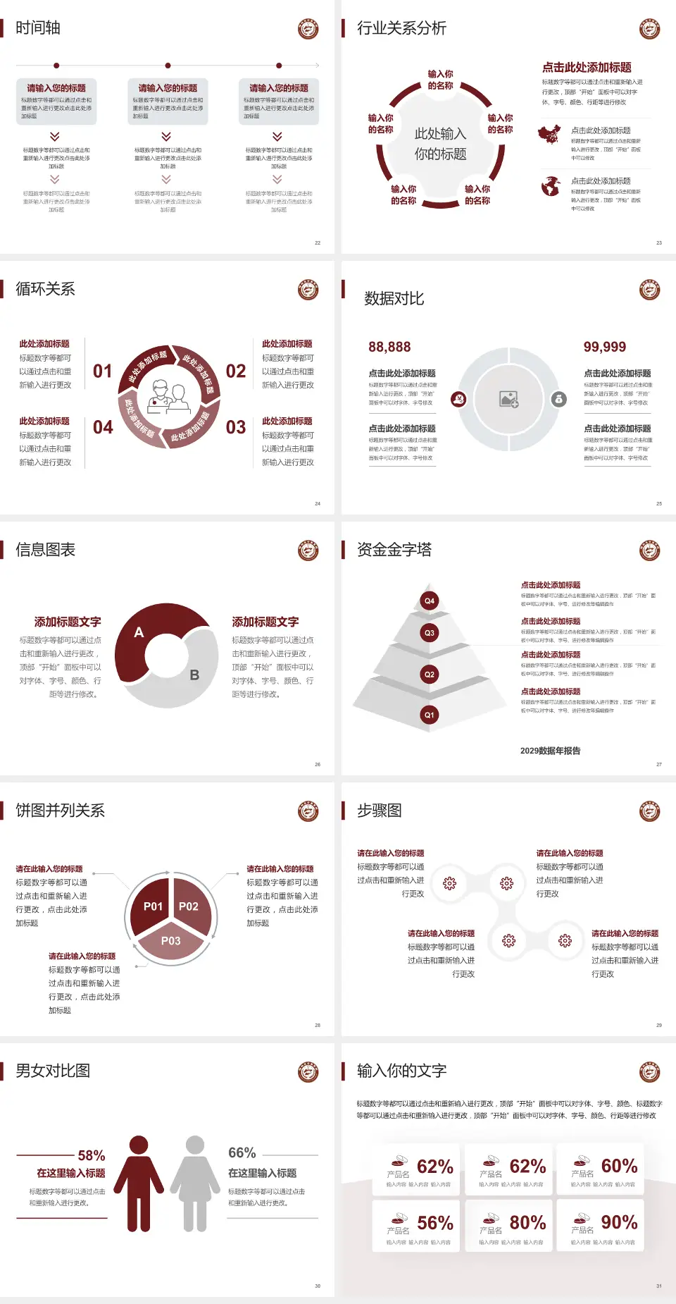 榆林市中医院医院管理报告PPT模板4:3格式幻灯片预览图4