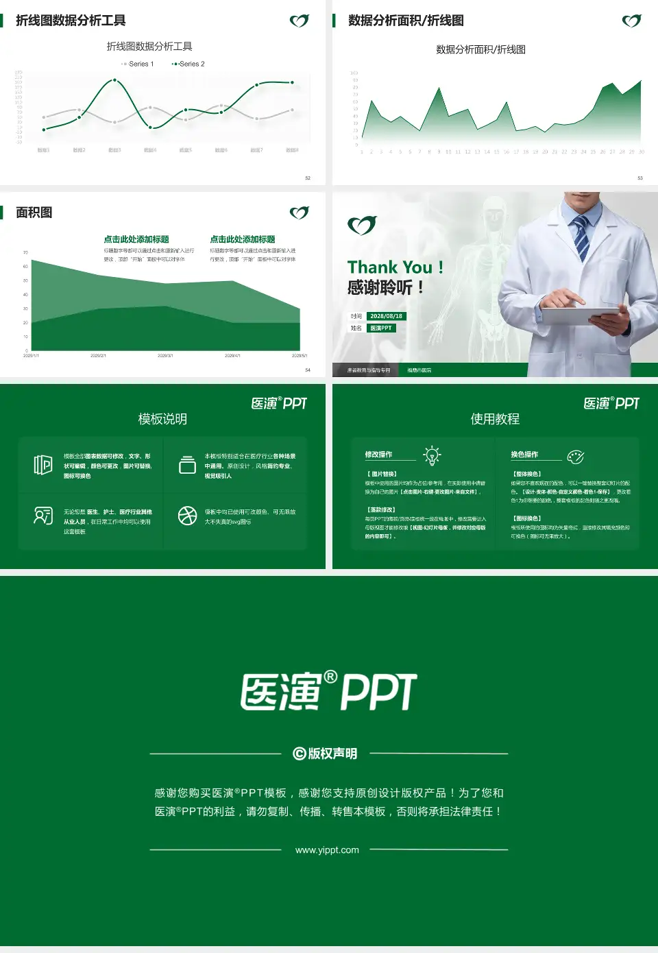 福鼎市医院患者教育与指导PPT模板16:9格式幻灯片预览图7