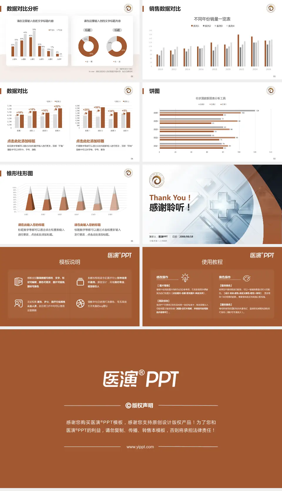 白银市第一人民医院医疗行业比赛专用PPT模板16:9格式幻灯片预览图7