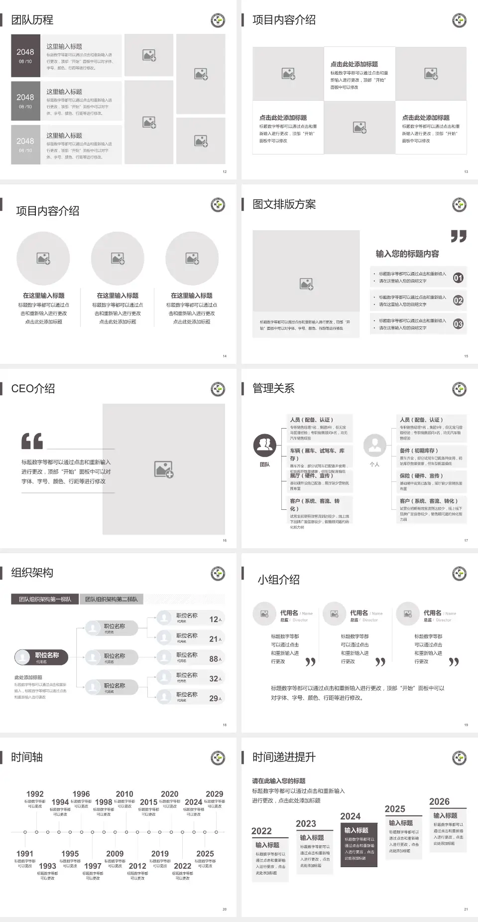 金川集团有限公司职工医院医院管理报告PPT模板4:3格式幻灯片预览图3
